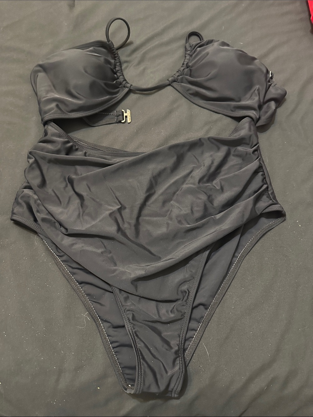 Black Two-Piece Bikini Set